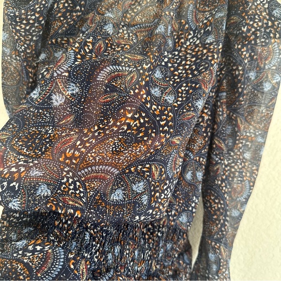 Dear John ADALYN TIERED SKIRT DRESS FEATHERED PAISLEY Size Small - Picture 10 of 10